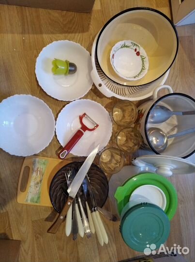 Посуда для 3 человек, пакетом