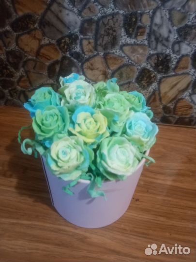Букет из мыльных роз
