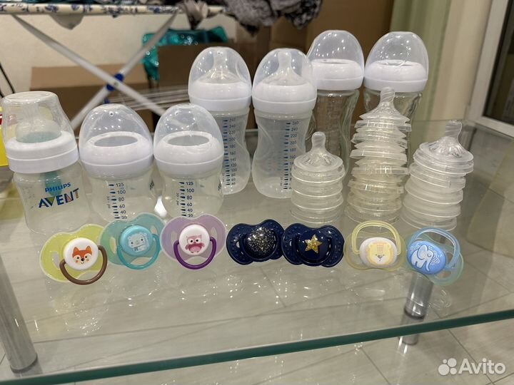 Бутылочки avent+соски