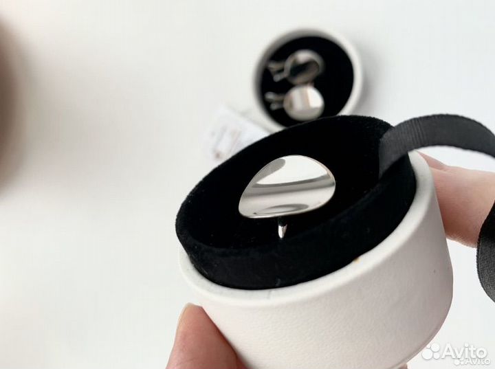 Серьги с кольцом