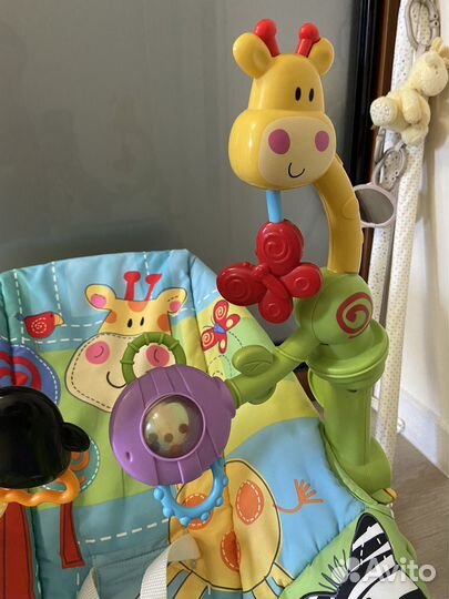 Шезлонг детский fisher price