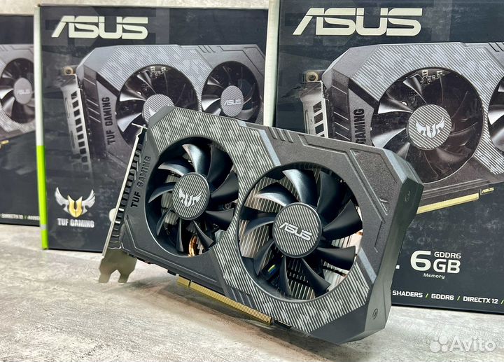 Видеокарта Asus TUF 1660 Super как новая