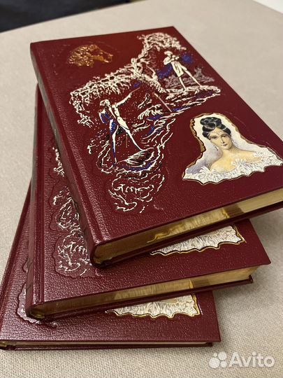 Подарочное издание книг А.С.Пушкина (кожа)