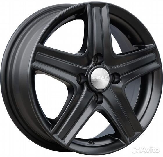 R14 4x100 5,5J ET49 D56,6 Скад Магнум Чёрный барха