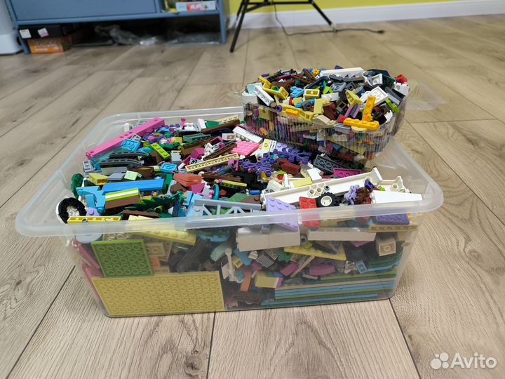 Лего россыпью 4 кг friends, elves, city, technic