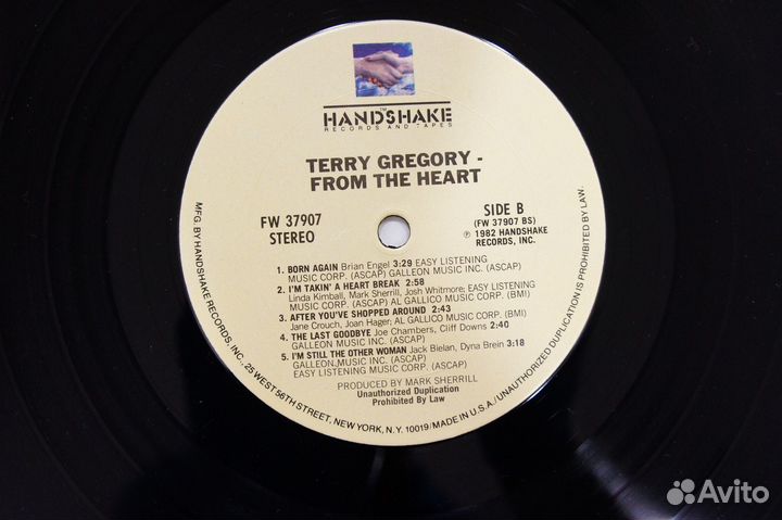 Terry Gregory - From The Heart -US-1982-LP