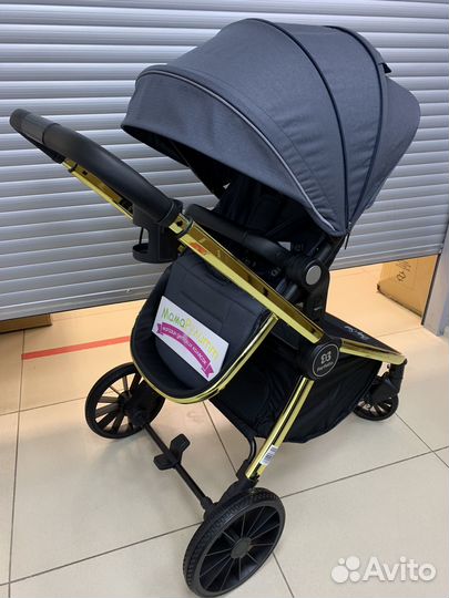 Коляска 3 в 1 baby shell gold