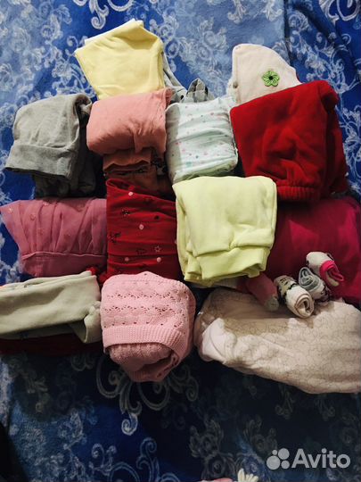 Вещи для девочки пакет от 6 месяцев до 1,5 года