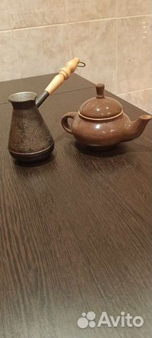 Турка для кофе СССР, керамический чайник мини