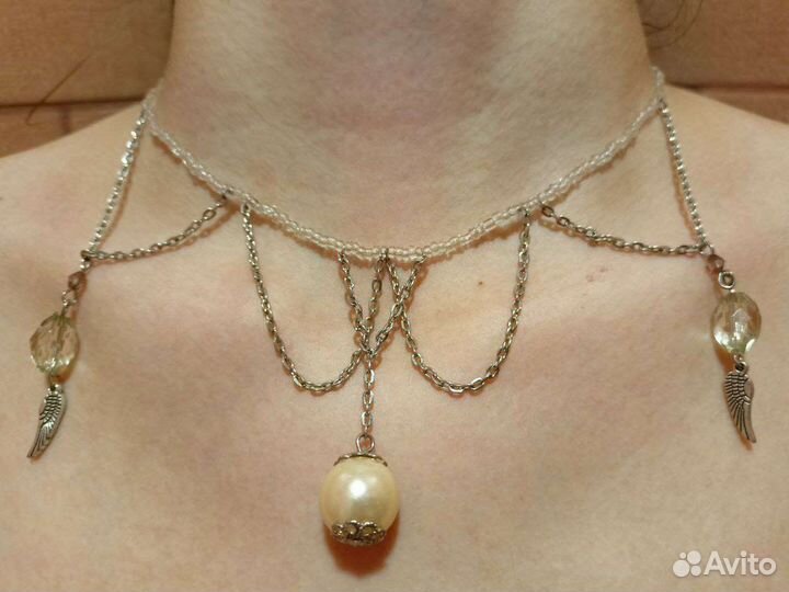 Ожерелье из бисера, ручная работа