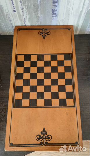 Нарды с шахматной доской-2 в одном