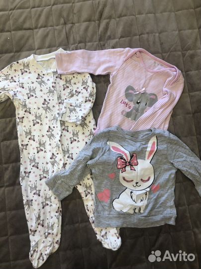 Вещи пакетом на девочку 74р
