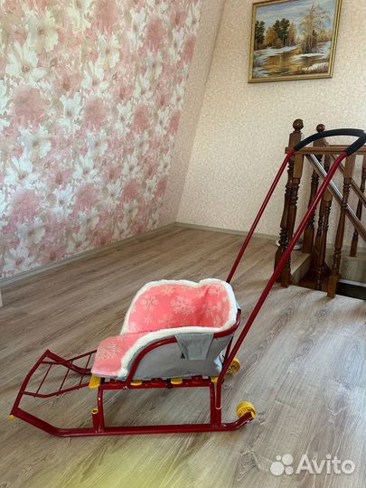 Детские санки коляска