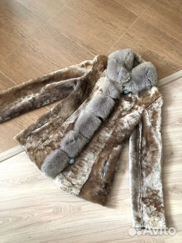 Отдам мутонувую шубу