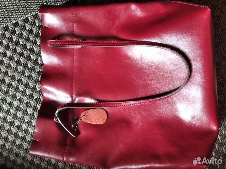 Сумка большая кожаная б/у