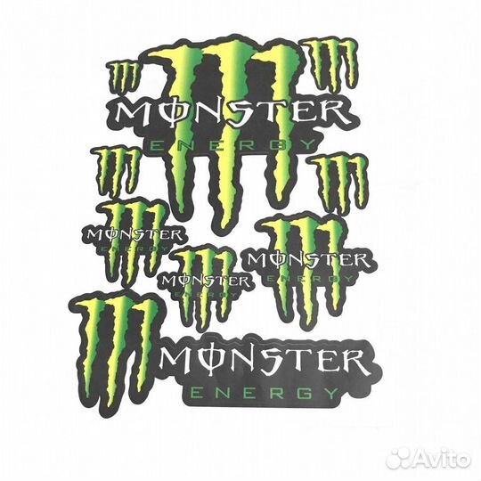 Наклейки monster energy 30x45