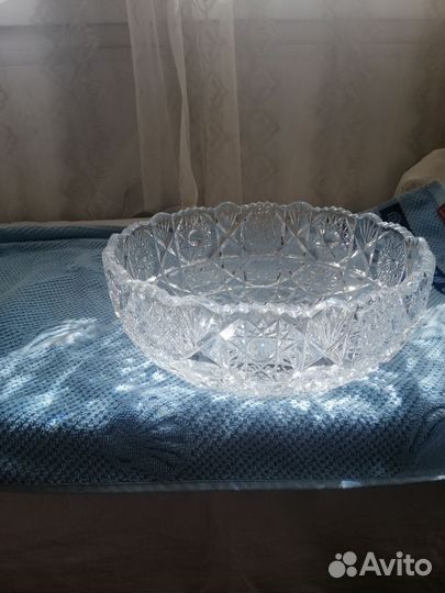 Салатник хрустальный большой