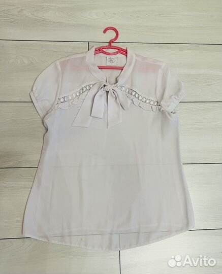 Блузка белая школьная для девочки