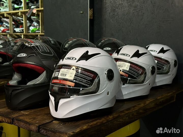 Детский мото шлем