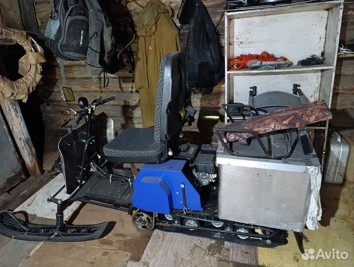 Продаем мотобуксировщик с лыжным модулем лидер