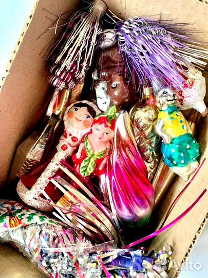 Акция Антикварные елочные игрушки СССР