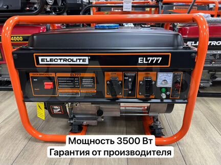 Генератор бензиновый Электрический EL777 (3.5 кВт)