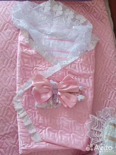 Конверт на выписку для девочки летний