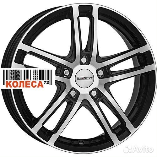 Dezent TZ 7.5x18 5x100 ET38 Dia60.1 Black Polished