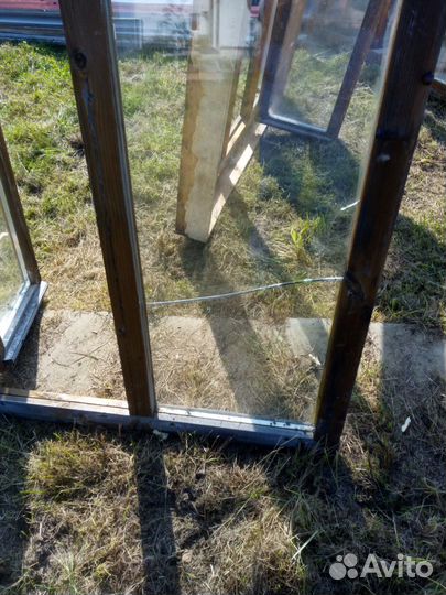 Деревянные окна с стеклопакетом бу 1500*1200