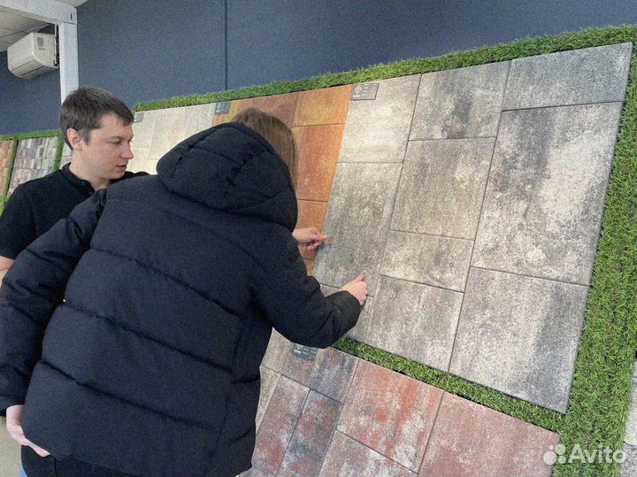 Тротуарная плитка сухопрессованная