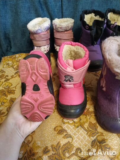 Детская обувь пакетом 6 пар зимняя 20-22р