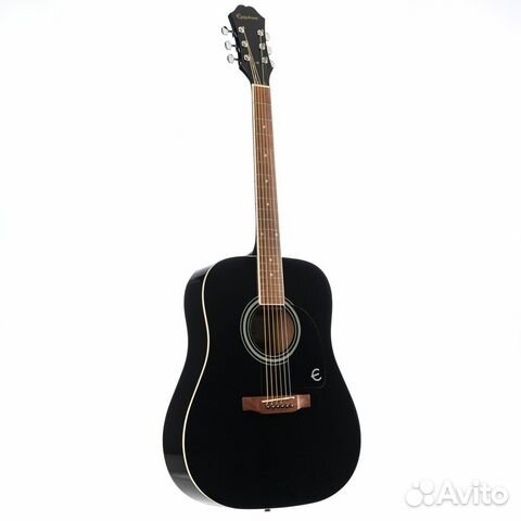 Акустическая гитара Epiphone DR-100 Ebony