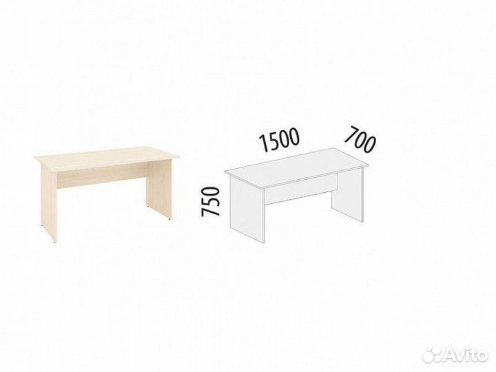 Стол Рубин 40.40 офисный / для офиса