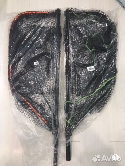 Карповый складной подсак с кнопкой Кайда 80см /70