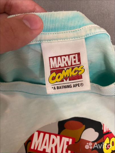 Футболка bape x marvel оригинал