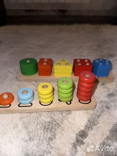 Развивающие деревянные игрушки