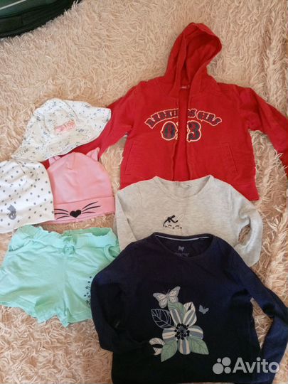Детские вещи пакетом для девочек 86 92. 104. 110