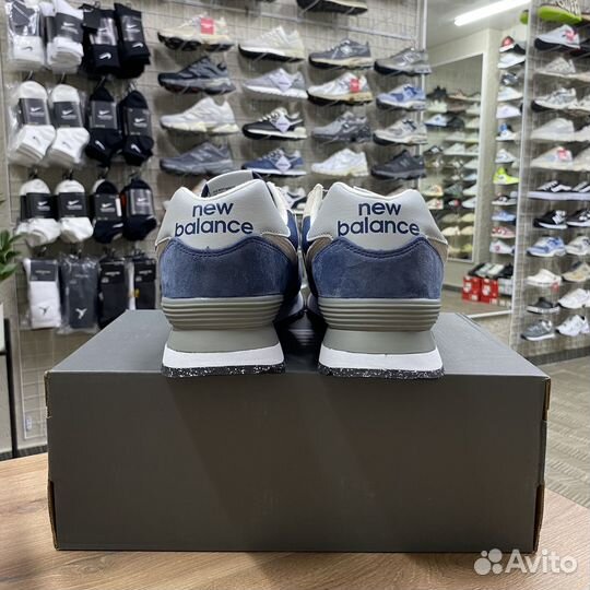 Кроссовки мужские New Balance 574 Navy White 49