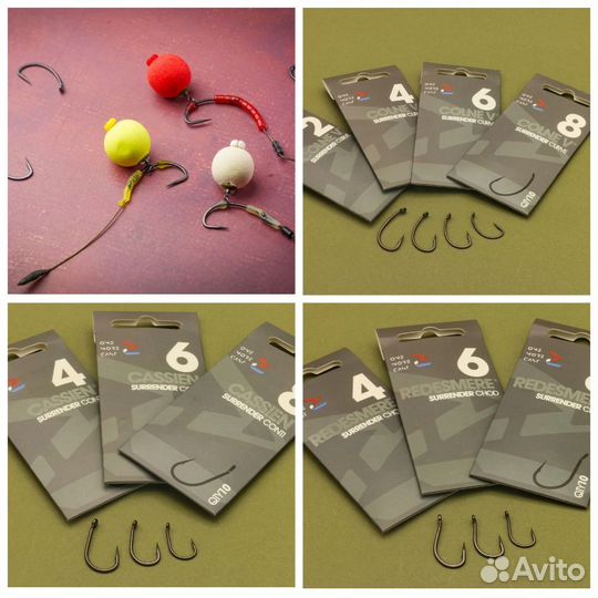 Карповые крючки OMC (Ome More Cast) 2,4,6,8 номер