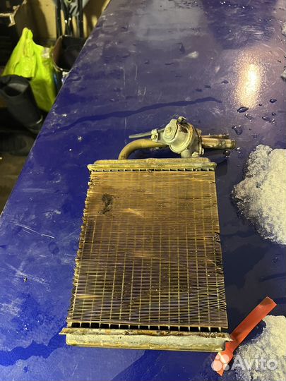 Медный радиатор печки 2107