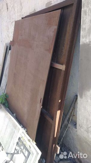 Ворота гаражные металлические бу