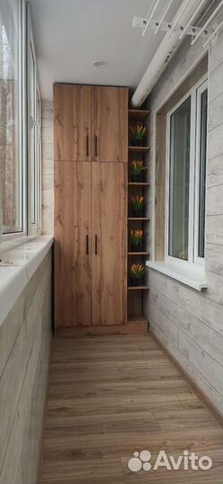 Обшивка балкона ламинатом