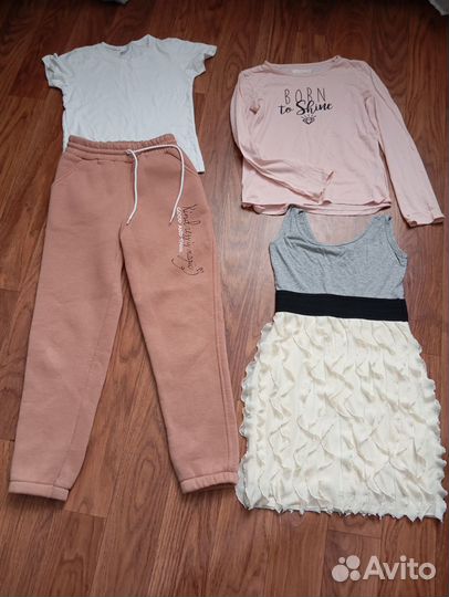 Вещи пакетомдля девочки