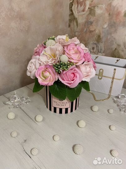 Букет из мыльных цветов, мыльные розы