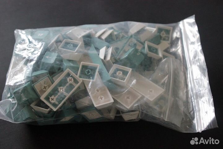 Кейкапы для клавиатуры enjoypbt Green and White