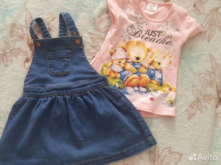 Детская одежда пакетом для девочки 86 размер