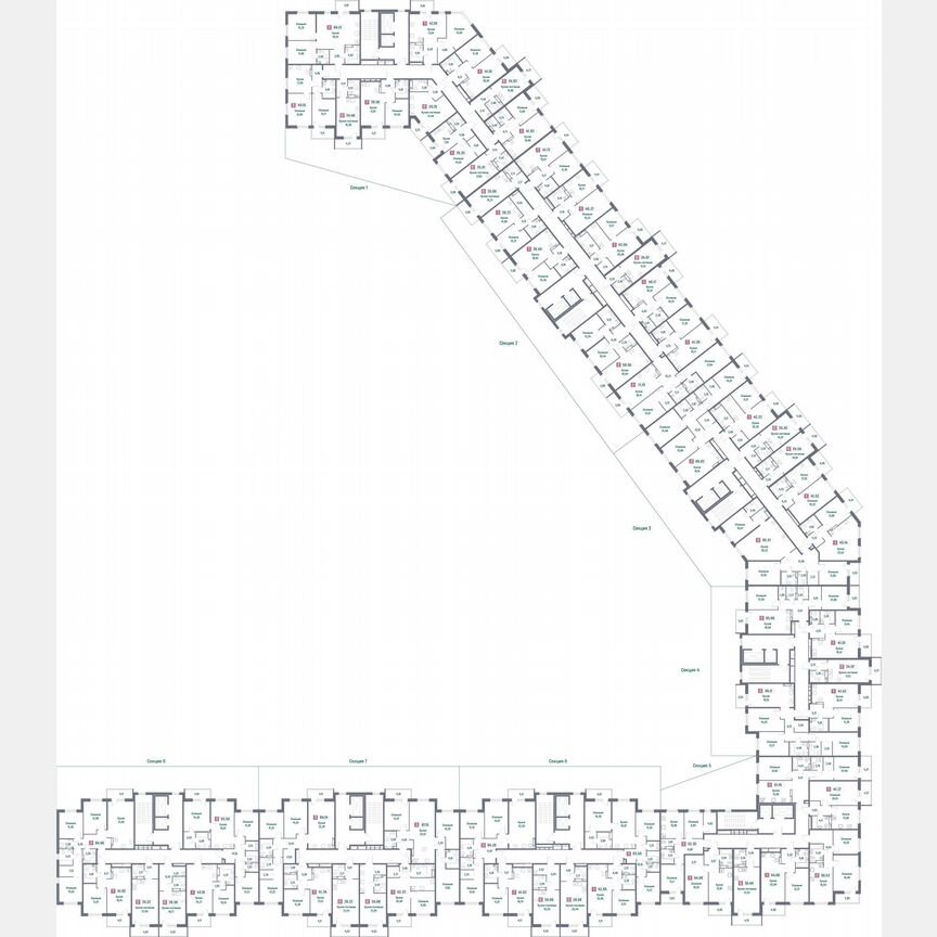 3-к. квартира, 95,5 м², 3/16 эт.