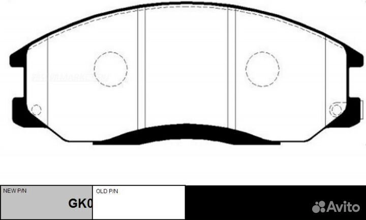 CTR GK0468 / ckkh-14 Колодки тормозные дисковые пе