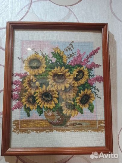 Картина вышивка