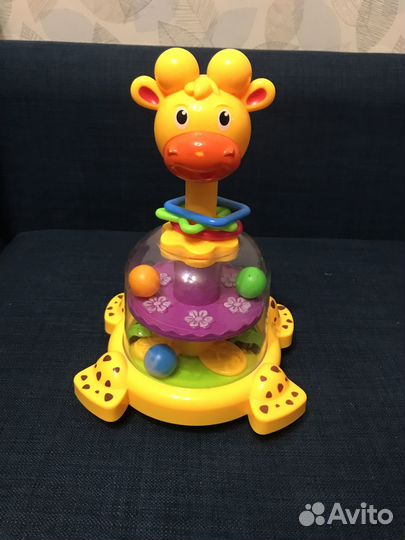 Развивающая игрушка BabyGo Жираф с вертушкой